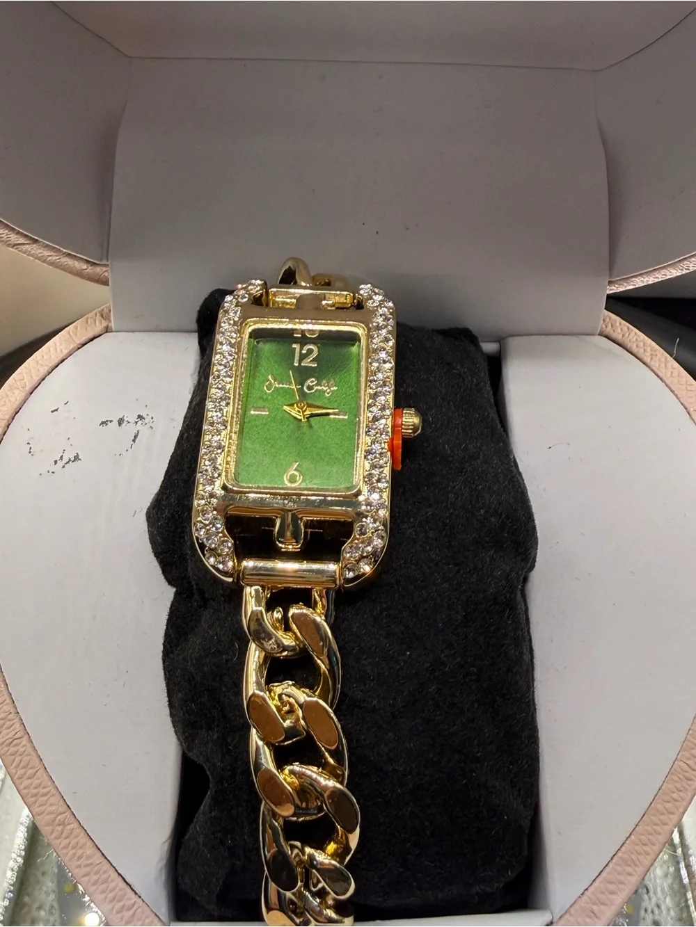 Gold-Tone Chain Link Bracelet Watch - Gold